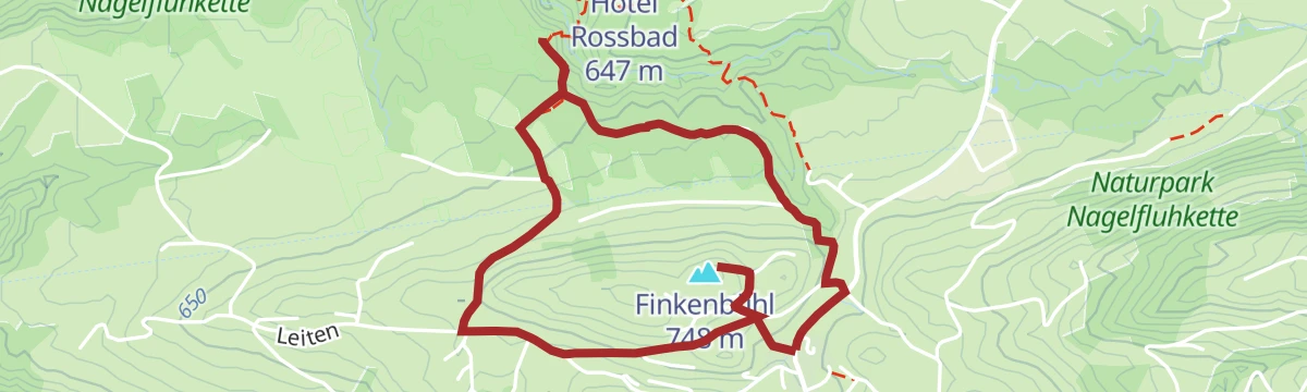 Route map: Langenegg | Energiewanderung
